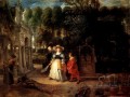 Rubens en su jardín con Helena Fourment Peter Paul Rubens barroco